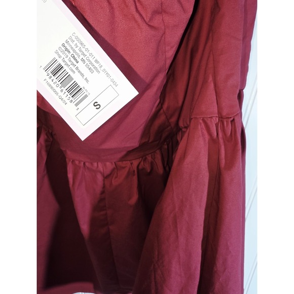 Wild Fable Holter Mini Dress Burgundy Size Small - Picture 5 of 6